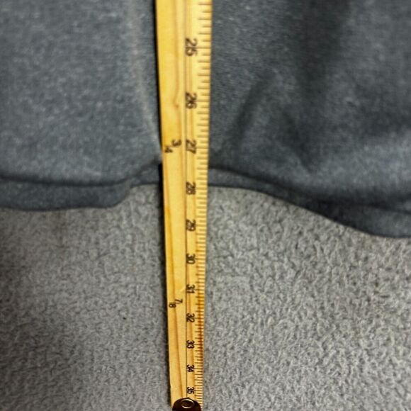 Under Armour Sweatshirt Mens Large Gray Big Logo Pullover Fleece Hoodie Outdoors - Picture 2 of 4